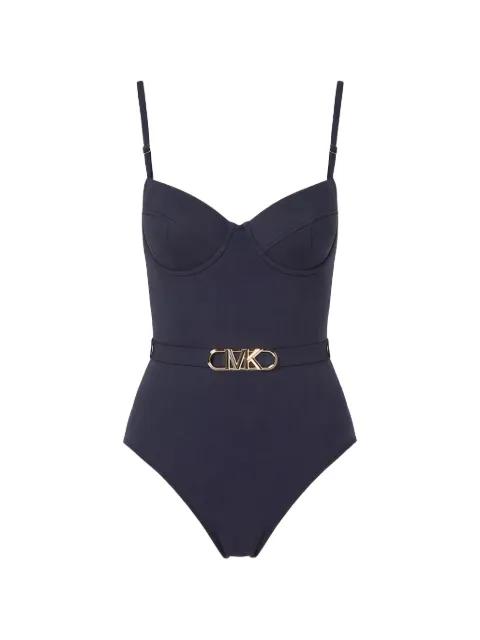 logo-plaque swimsuit by MICHAEL KORS