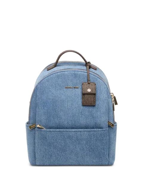 logo-print denim backpack by MICHAEL KORS