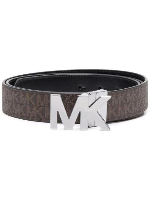 logo-print leather belt by MICHAEL KORS
