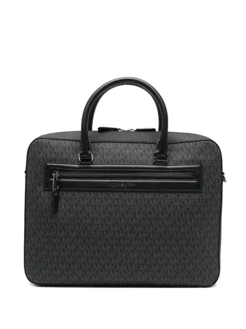 logo-print zip briefcase by MICHAEL KORS