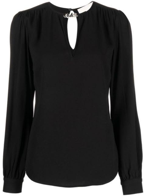 long puff sleeve blouse by MICHAEL KORS