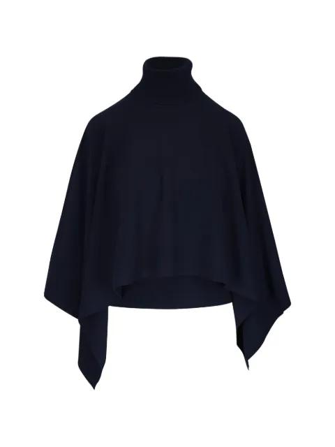 midnight draped turtleneck caftan top by MICHAEL KORS