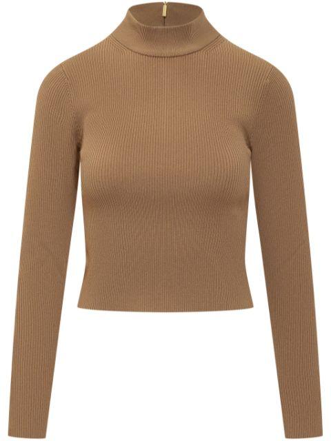 mock-neck ribbed jumper by MICHAEL KORS