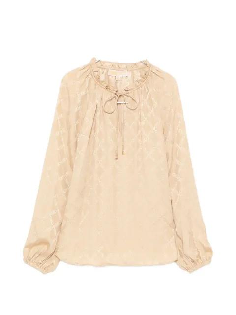 monogram blouse by MICHAEL KORS