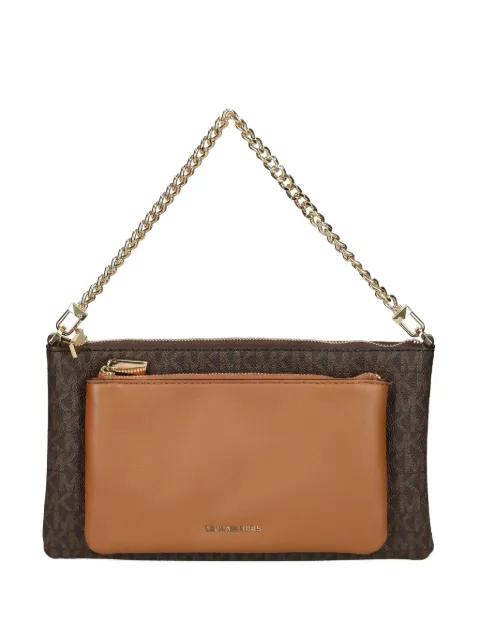 monogram chain-strap satchel by MICHAEL KORS
