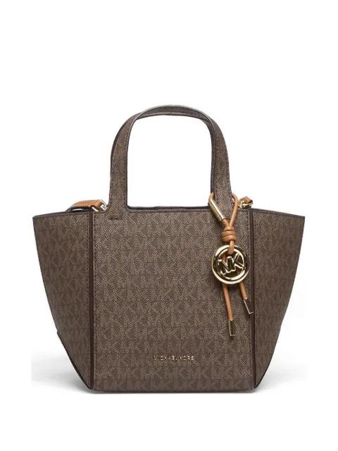 monogram-pattern logo-plaque tote bag by MICHAEL KORS