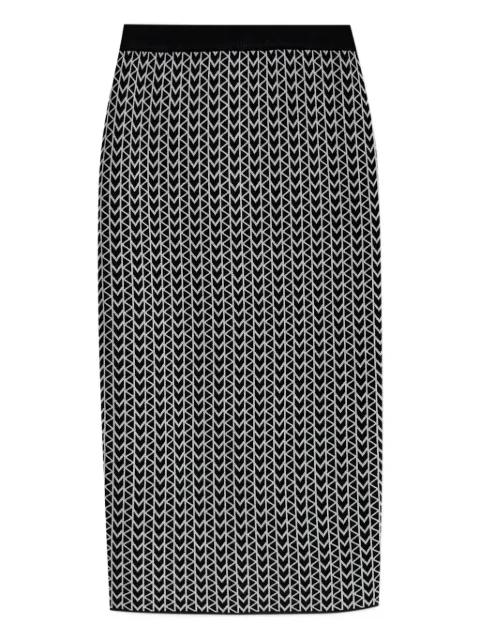 monogram-pattern zip-back skirt by MICHAEL KORS