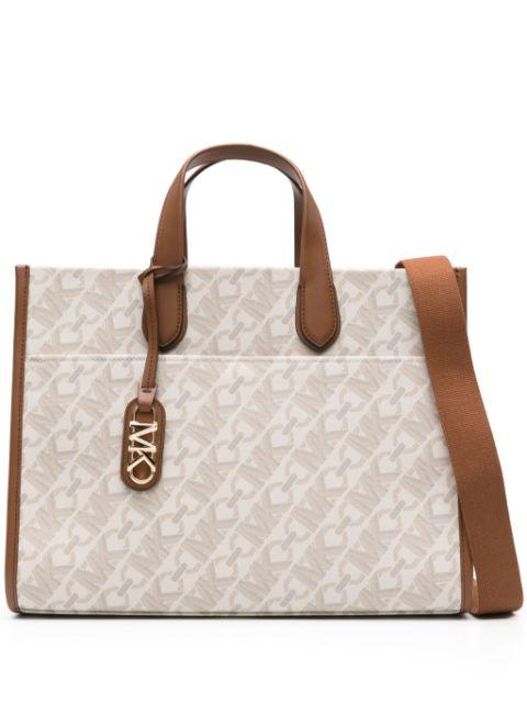 monogram-print canvas tote bag by MICHAEL KORS