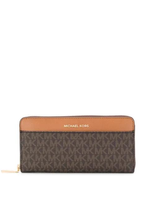monogram print wallet by MICHAEL KORS