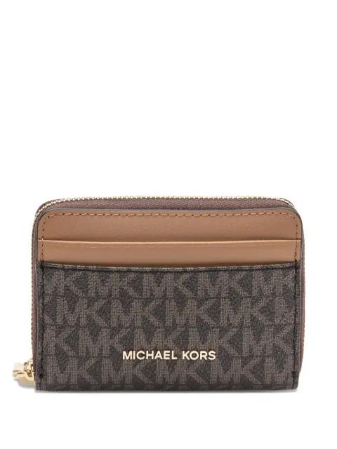 monogram zip wallet by MICHAEL KORS