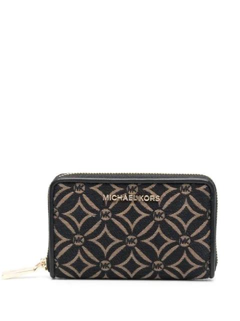 monogram zipped wallet by MICHAEL KORS