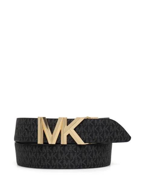 monogrammed leather belt by MICHAEL KORS