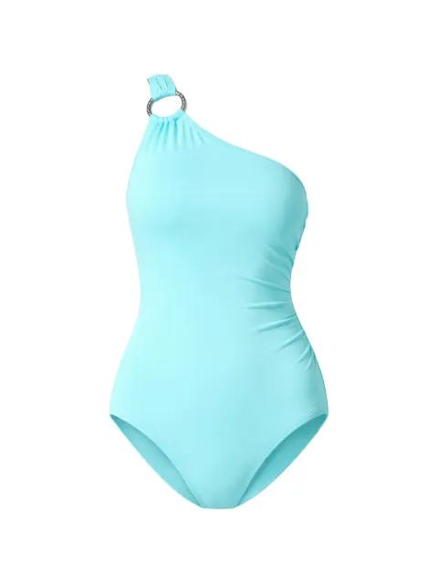one-shoulder ring swimsuit by MICHAEL KORS