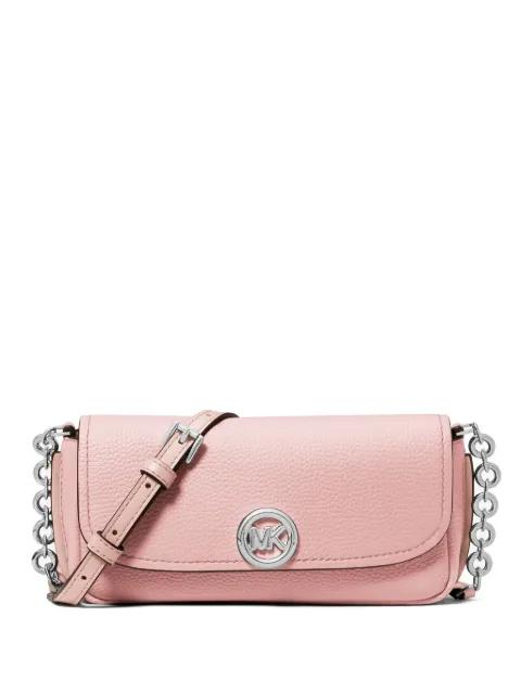 pebbled-leather chain-link shoulder bag by MICHAEL KORS