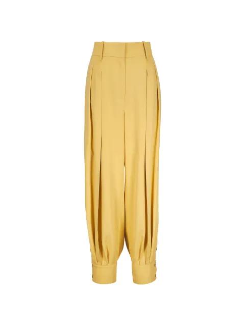 pleated button-cuff trousers by MICHAEL KORS