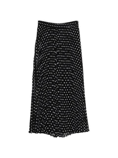 pleated polka-dot maxi skirt by MICHAEL KORS