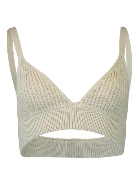 ribbed cashmere bra top by MICHAEL KORS