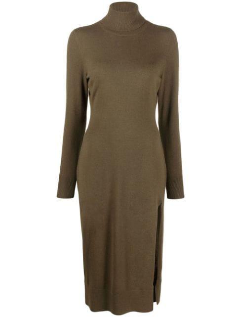 roll neck knitted midi dress by MICHAEL KORS