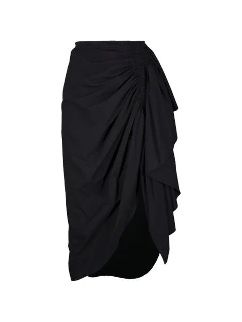 ruched ruffled skirt by MICHAEL KORS