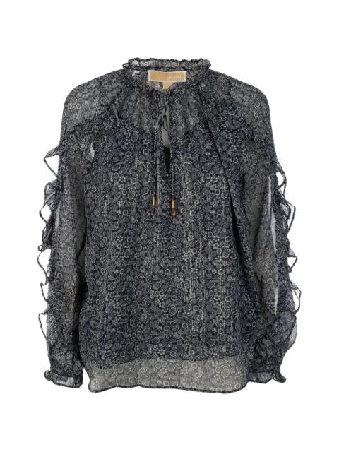ruffled floral blouse by MICHAEL KORS