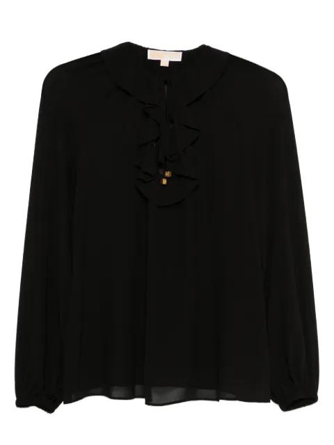 ruffled-neck blouse by MICHAEL KORS