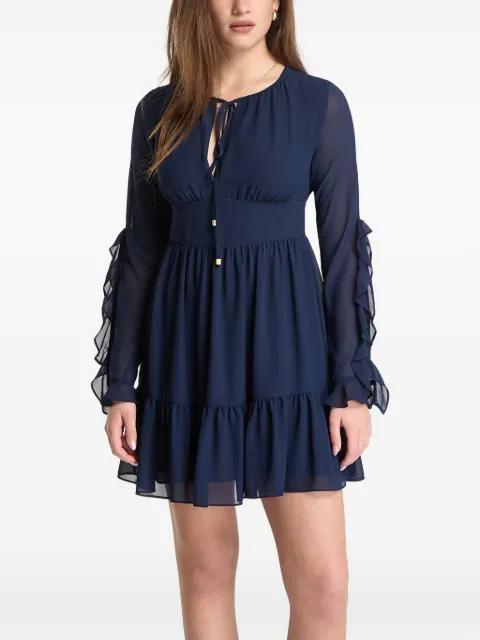 ruffled-sleeve mini dress by MICHAEL KORS