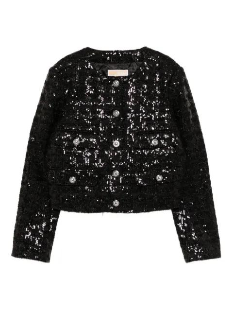 sequin-embellished tweed jacket by MICHAEL KORS