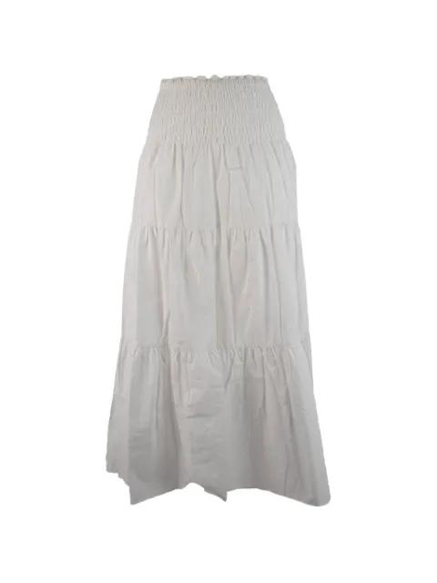 shirred tiered skirt by MICHAEL KORS
