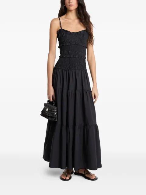 smocked tiered dress by MICHAEL KORS