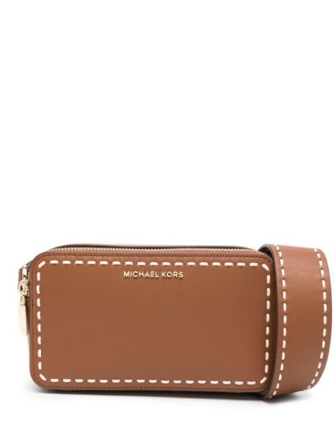 stitch-detail camera bag by MICHAEL KORS