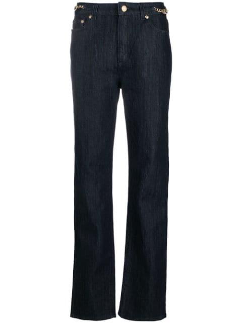 straight-leg chain-detail jeans by MICHAEL KORS