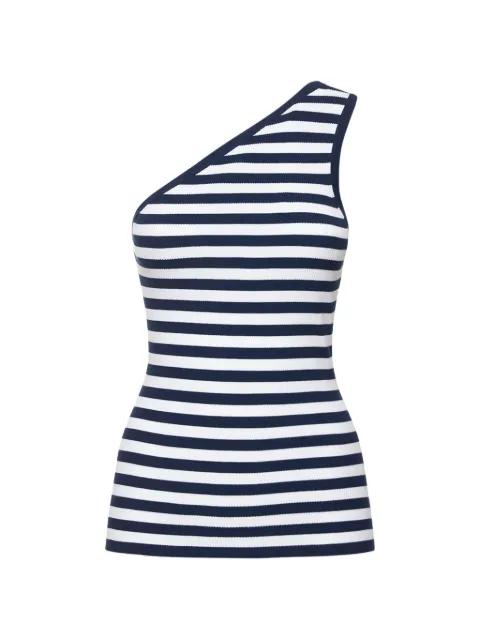 striped one-shoulder top by MICHAEL KORS