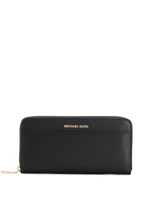 textured zip wallet by MICHAEL KORS