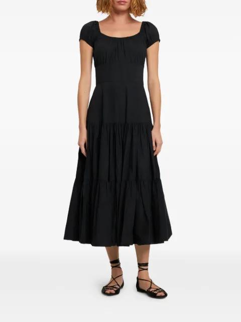 tiered short-sleeve midi dress by MICHAEL KORS