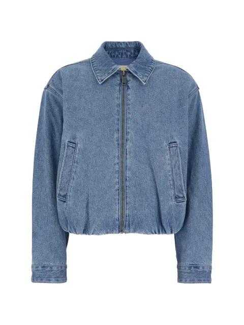 zip-up denim jacket by MICHAEL KORS