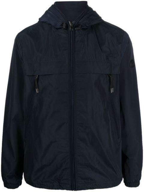 zip-up hoodied windbreaker by MICHAEL KORS