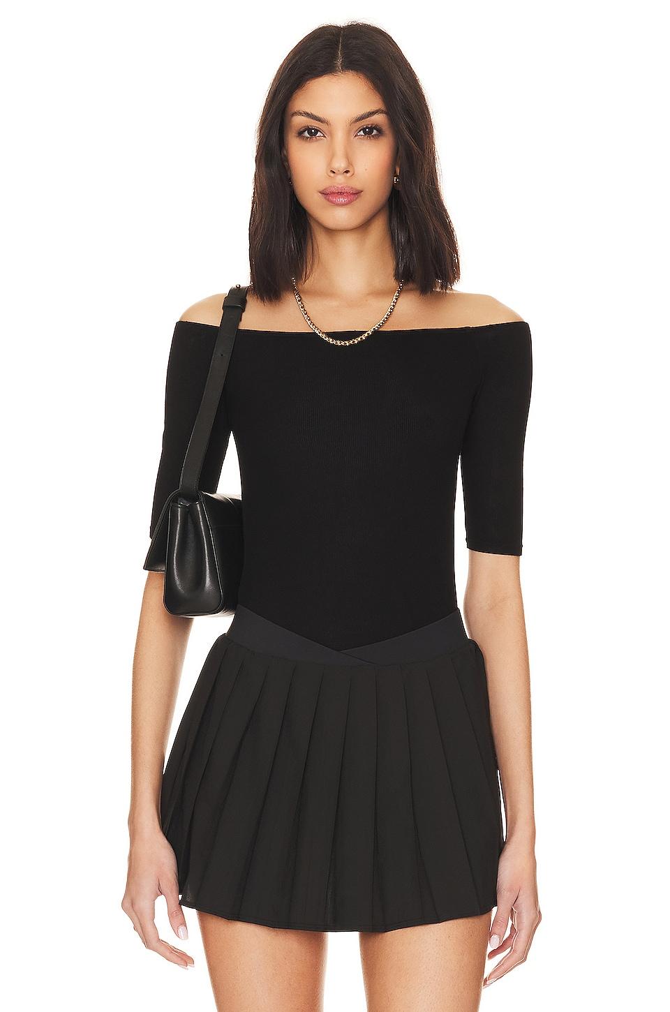 Michael Lauren Carleton Off Shoulder Top in Black by MICHAEL LAUREN