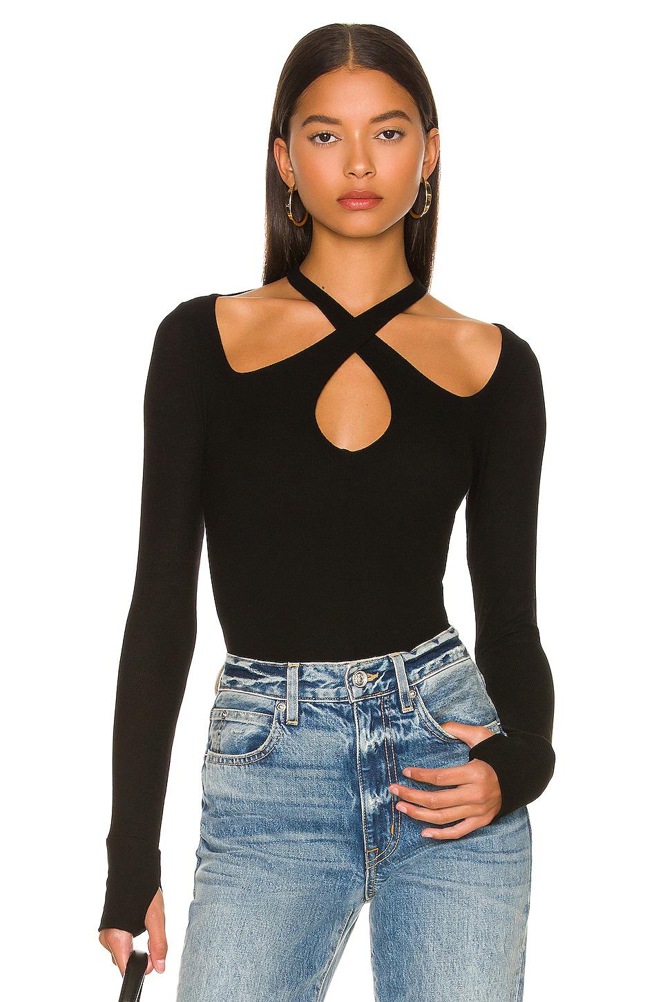 Michael Lauren Gael Top in Black by MICHAEL LAUREN