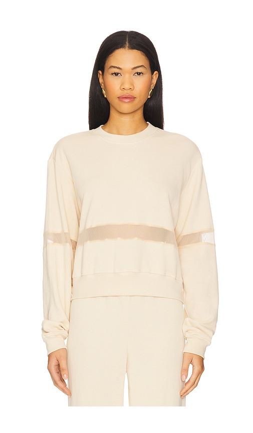 Michael Lauren Inacio Crop Crew Neck in Nude by MICHAEL LAUREN