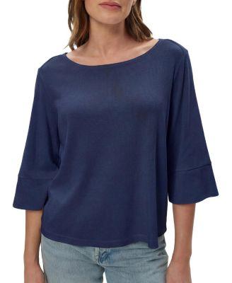 Rosalynn Wide Sleeve Boatneck Top by MICHAEL STARS