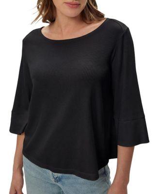 Rosalynn Wide Sleeve Boatneck Top by MICHAEL STARS