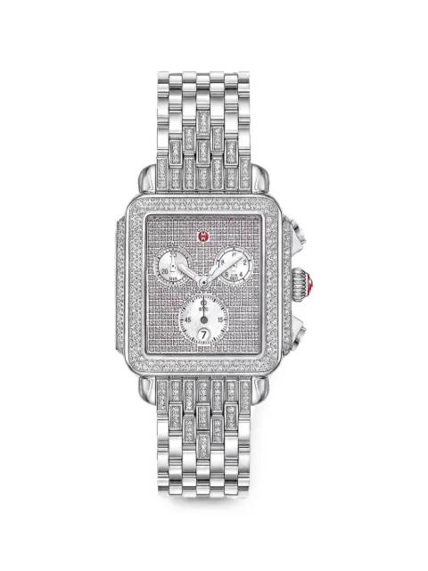 Deco Diamond 35mm watch by MICHELE
