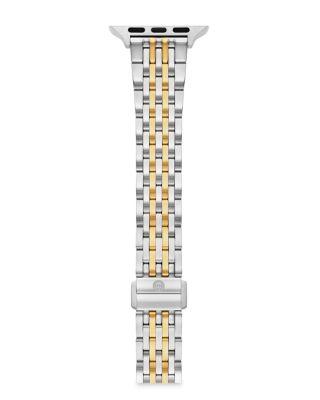 Tapered Seven Link Stainless Bracelet Band for Apple Watch&reg; by MICHELE