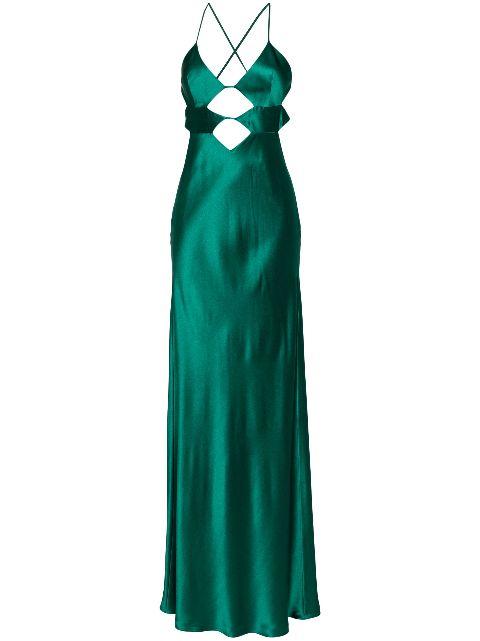 Cutout Detail gown by MICHELLE MASON