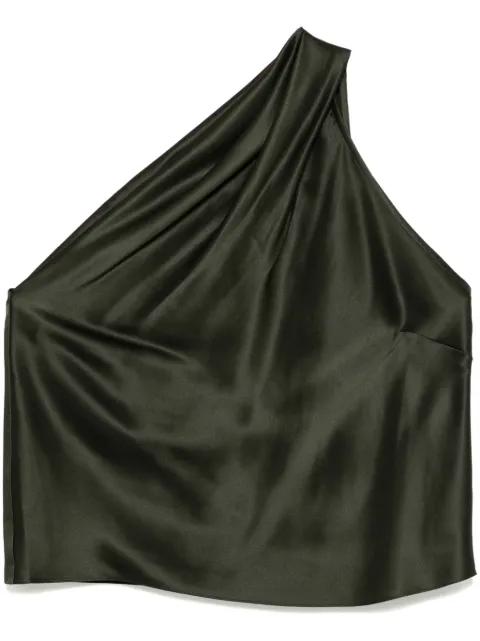 asymmetrical halter neck top by MICHELLE MASON