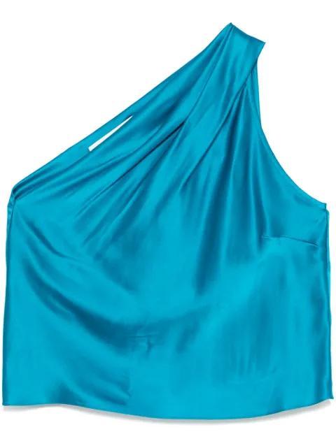 asymmetrical halter neck top by MICHELLE MASON