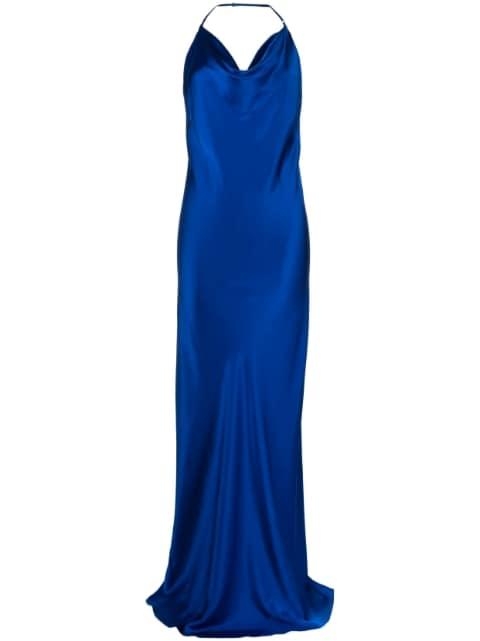 bias-cut silk gown by MICHELLE MASON
