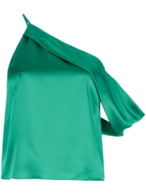 draped cowl asymmetrical top by MICHELLE MASON