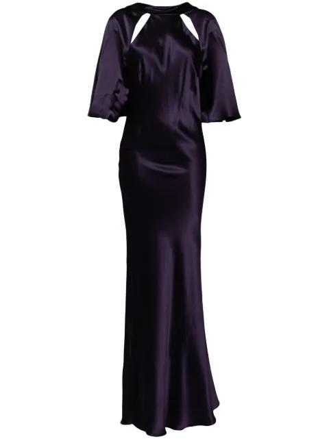 halterneck gown by MICHELLE MASON