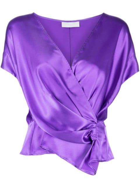 open-neck top by MICHELLE MASON